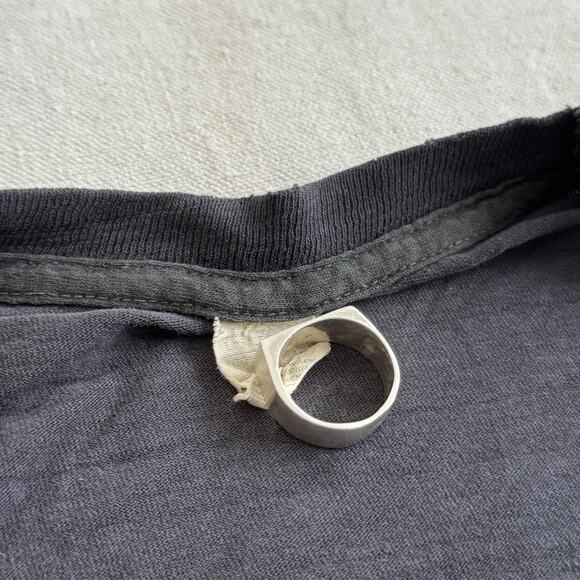 Vintage 1970s Fleetwood Mac Penguin Warner Brothers T Shirt M Black Stevie Nicks - Picture 4 of 7